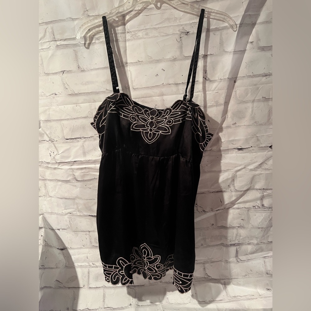 Black Satin/Silk like tank top